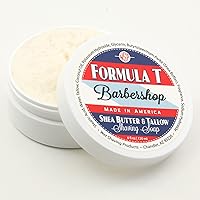 Vista 2 de Jabón de afeitar WSP Formula T (Barbería) 4 Oz Hecho con Manteca de Karité y Sarga
