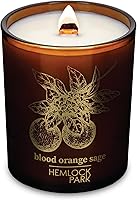 Vista 52 de Hemlock Park Vela de mecha de madera ámbar y dorada hecha a mano con cera de coco natural (estándar de 7.2 onzas, ámbar)