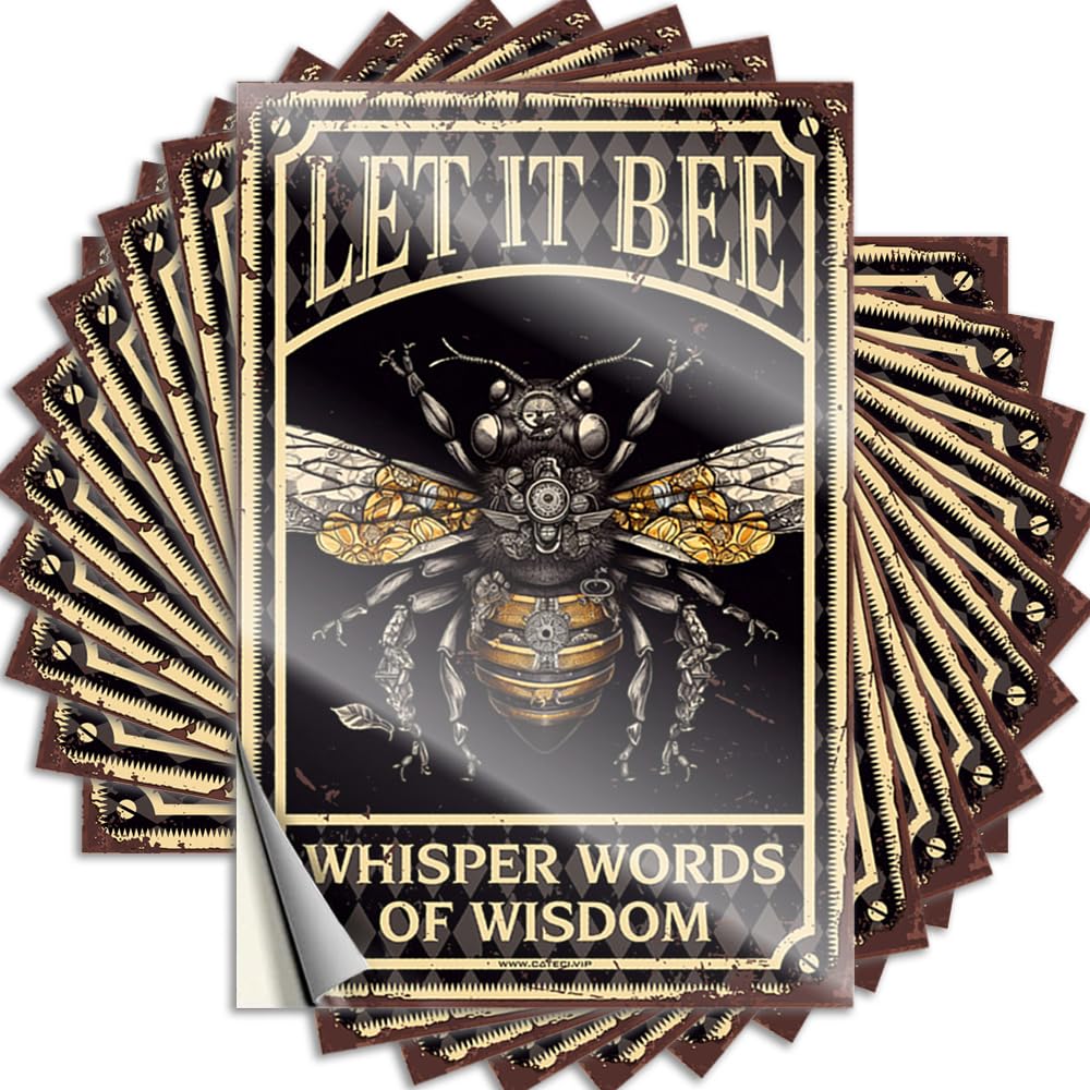 Personalized Cover Sticker | Let It Bee Whisper Words of Wisdom Aesthetic for Sand Decor(12X18CM)
