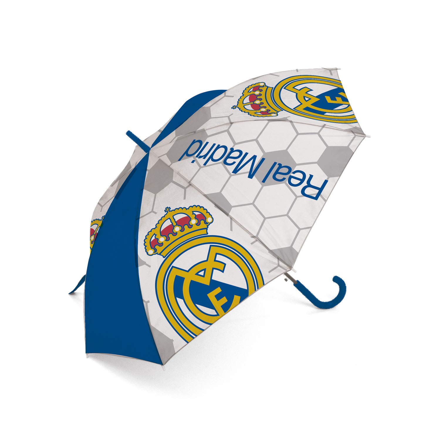 Real Madrid Paraguas Poliéster 8 Paneles 95cm Apertura Automática Multicolor