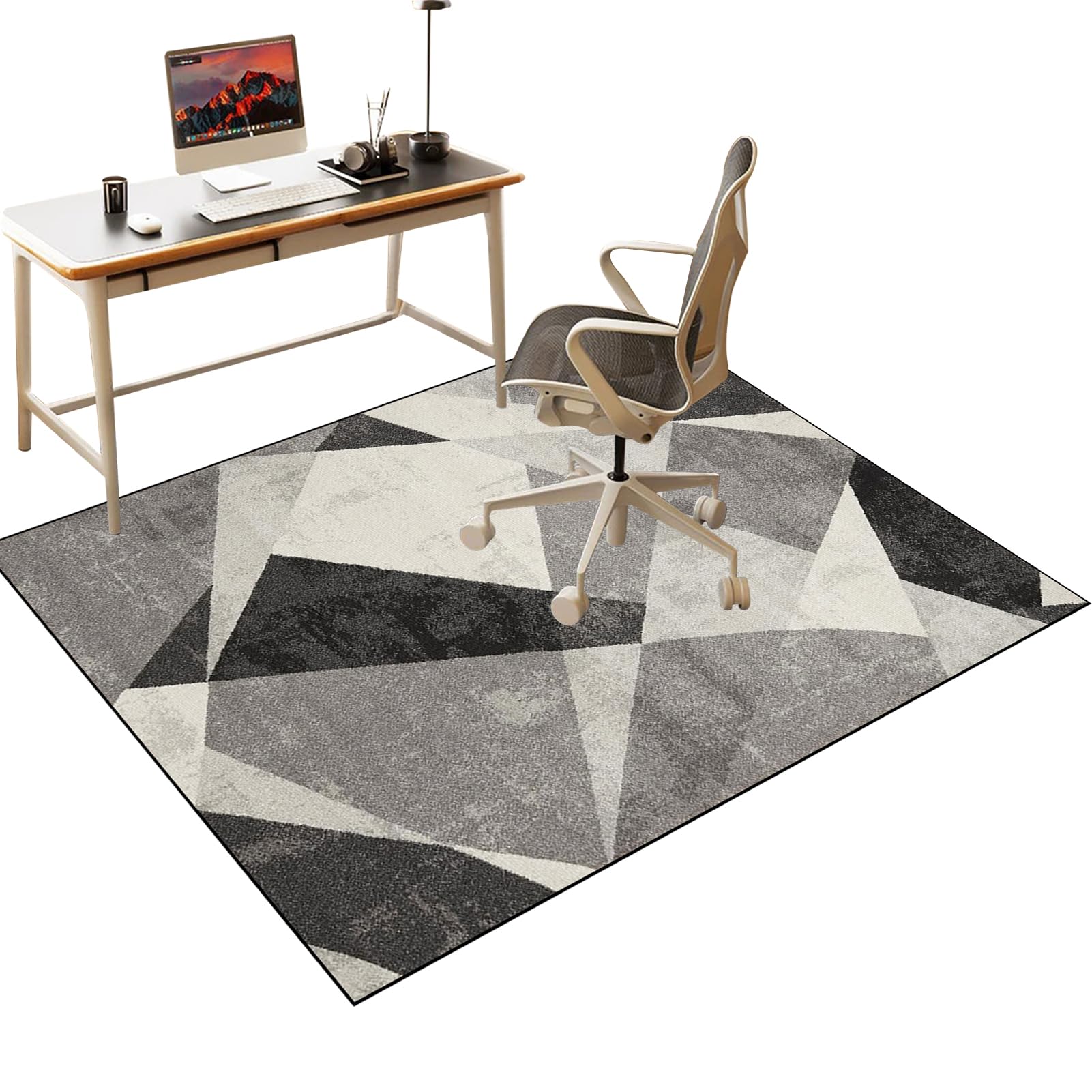 Desk Chair Mat for Carpet Floors, Office Chair Mat for Hardwood Floor, Computer Gaming Chair mat for Hard Floor, Computer Rolling Chair Mat for Home and Office Floor Protector Mat Rug 140 x 180 cm โ image 1