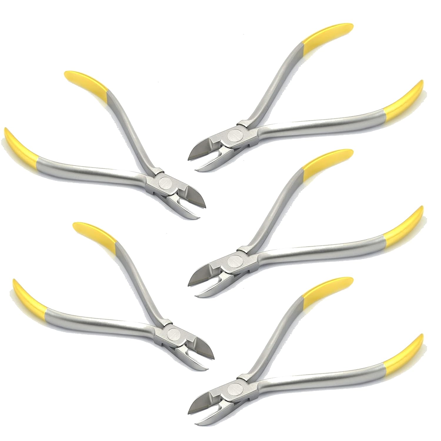 Hard Wire Cutting Plier TC (Tungsten Carbide) Orthodontic Plier Dental Instruments Hard Wire Cutter Plier Pack 5 Pcs by MEDESA