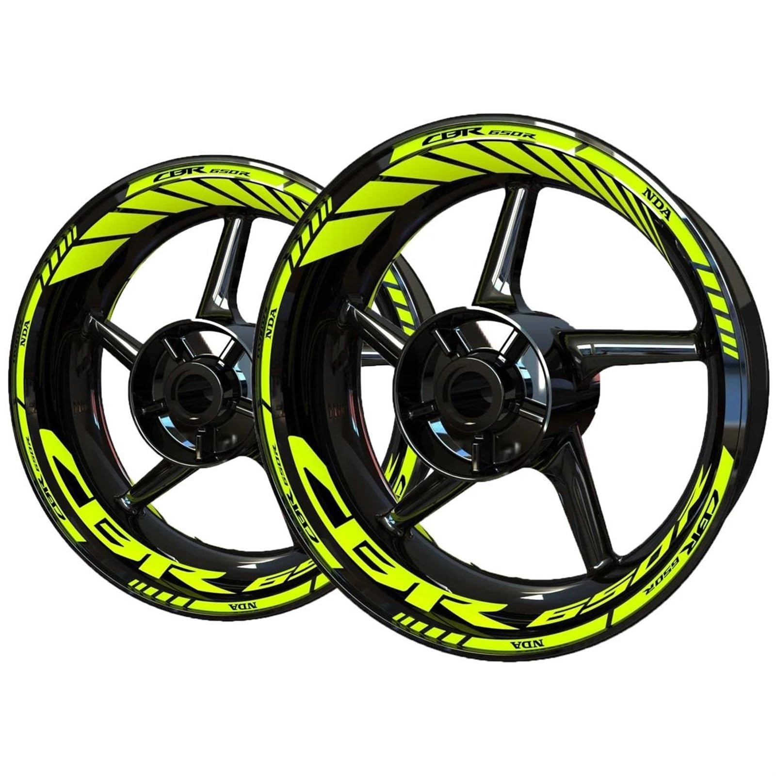 Ensemble D'autocollants Réfléchissants pour Roues De Moto CBR650R
