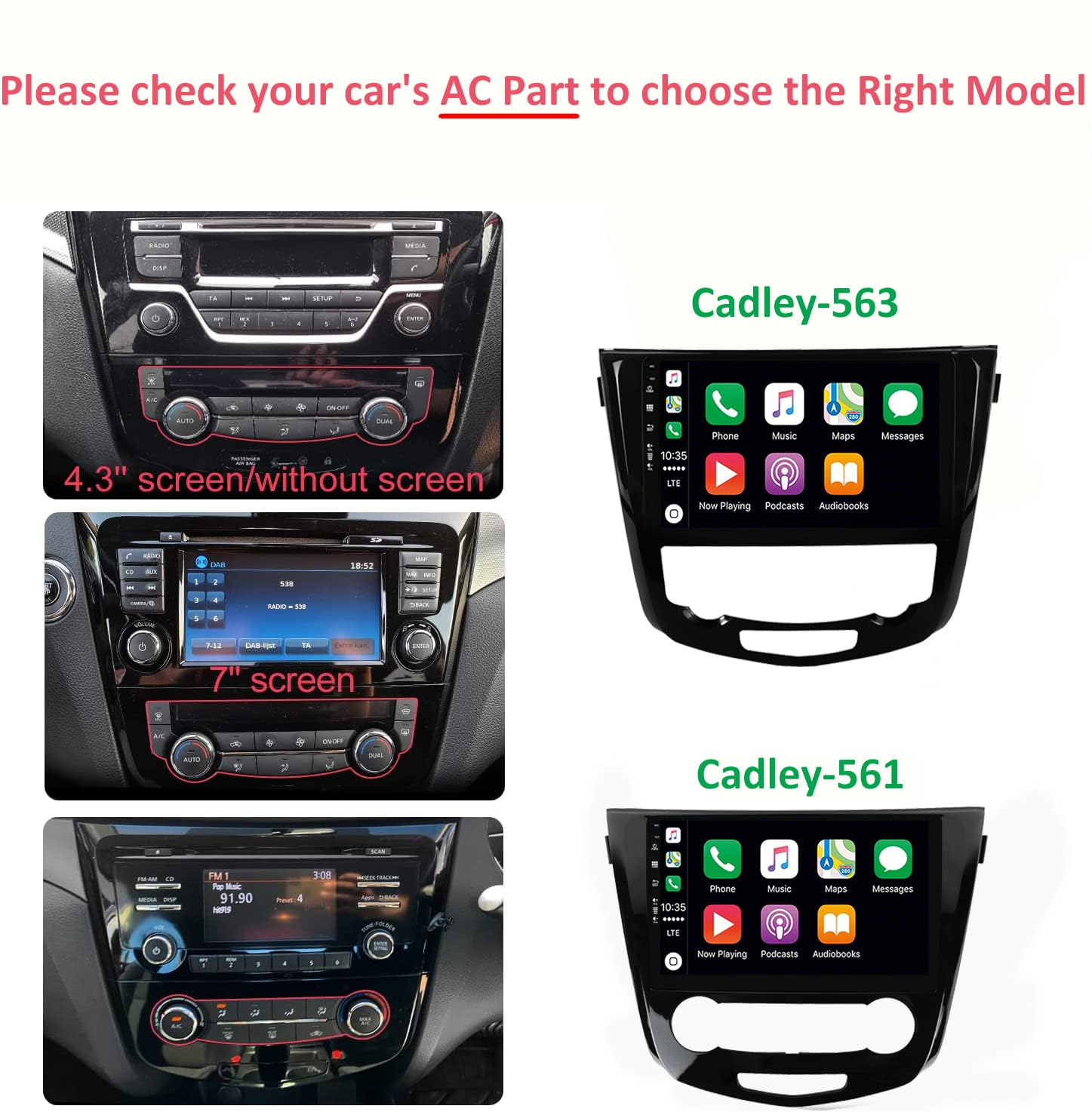 [10.1 Pollici] Android 14 2 Din Autoradio per Nissan X-Trail Qashqai j11 Rouge 2014-2018-[Integrato Wireless CarPlay/Android auto/GPS Sat Nav/Bluetooth 5.0/Wifi/4G/Mirror Link]+Fotocamera