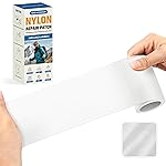 KING MOUNTAIN Self Adhesive Fabric Repair Tape, 463 Inches, Quick Down Jacket Repair Patch, Waterproof Outdoor Gear Patch Kit for Tent,Backpacks,Umbrella, Gloves, Sleeping Bag (Clear)