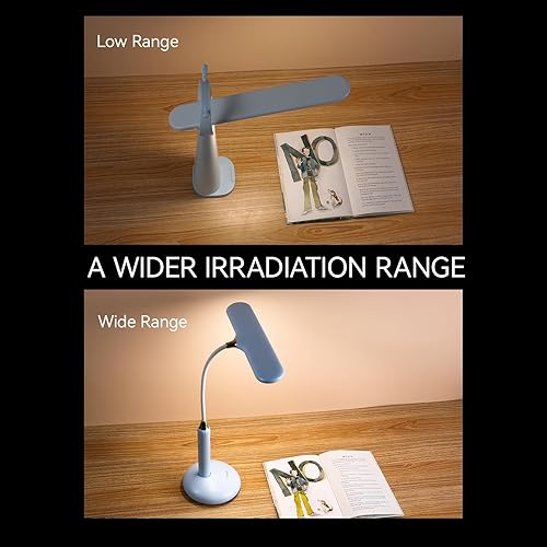 Miniatura 4 de VAVOFO Lámpara de escritorio LED inalámbrica 6778B - Control táctil, temperatura de color ajustable de 2700-7000K, 700 lúmenes, cuello de cisne de