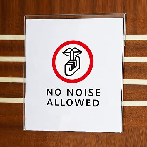 Miniatura 9 de PecMuikee Soporte acrílico para letreros de 8.5 x 11 pulgadas, soporte de pared sin perforaciones y marco de exhibición de papel de plástico con