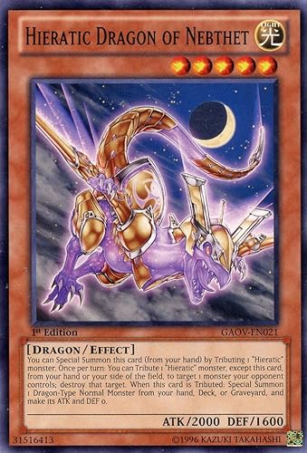 Yu-Gi-Oh! - Dragón Hierático de Nebthet (GAOV-EN021) - Señor Supremo Galáctico - 1 Edición - Común