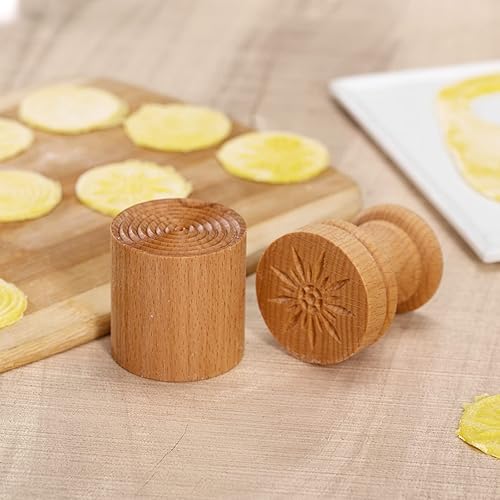 Miniatura 5 de Maveite Corzetti - Sello tradicional de madera Croxetti para pasta, tortelloni, tortelloni, madera torneada a mano, maíz, Corzetti, prensa, molde
