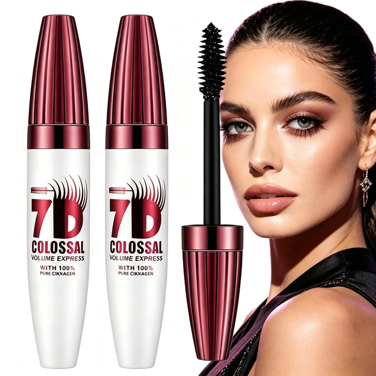 7D Waterproof Mascara - Lengthening & Thickening Formula