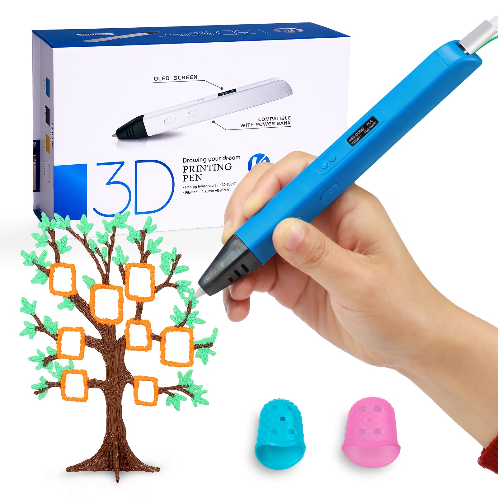 Amazon | Kretrum プロフェッショナル 3Dペン 子供と大人用 | OLED
