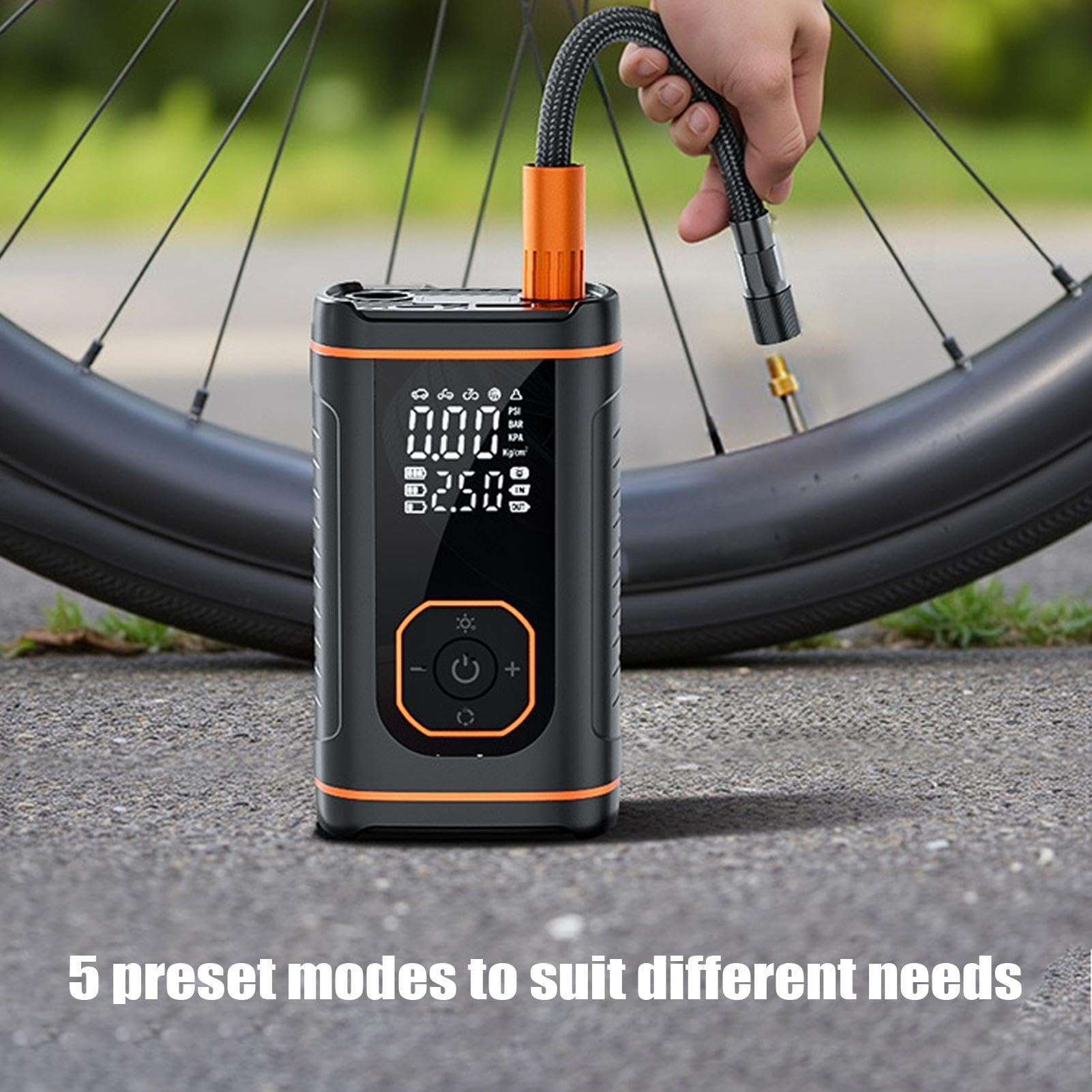 Gonfiapenne Attrezzi Auto Ricaricabili USB | Compressore Portatile per Pneumatici Auto per Pneumatici di Moto Bici Palloni