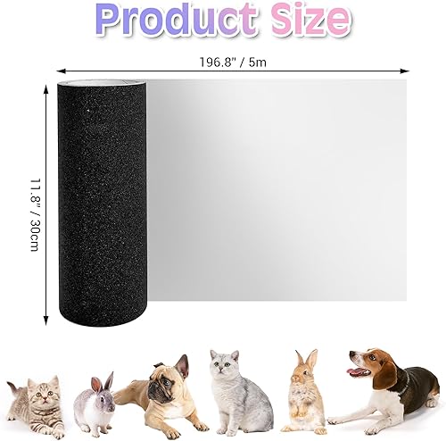 Vista 22 de BNOSDM Protector de puerta contra arañazos de perros, protector transparente y flexible para puerta de gato, protector antiarañazos para marco