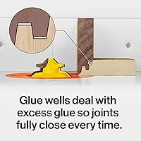 Vista 6 de MICROJIG FitFinder - Broca de inglete para carpintería y carpintería, vástago de 1/2 pulgada, (MB-050-0750LM)