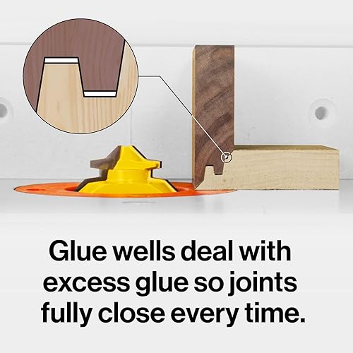 Miniatura 6 de Microjig Fitfinder MB-050-0750LM - Broca de enrutador de inglete con candado, vástago de 12 pulgada