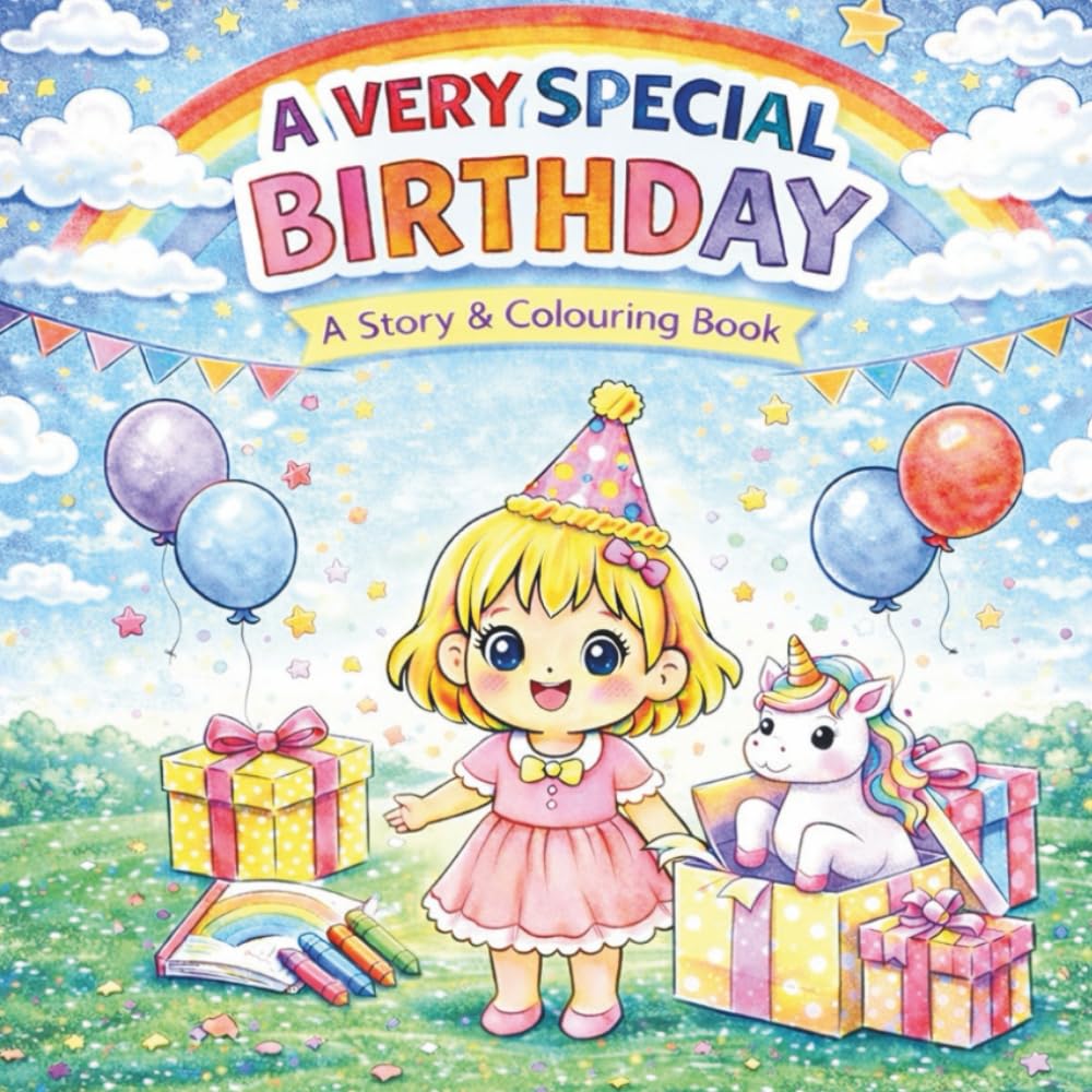 A Very Special Birthday: A Birthday Story & Colouring Book