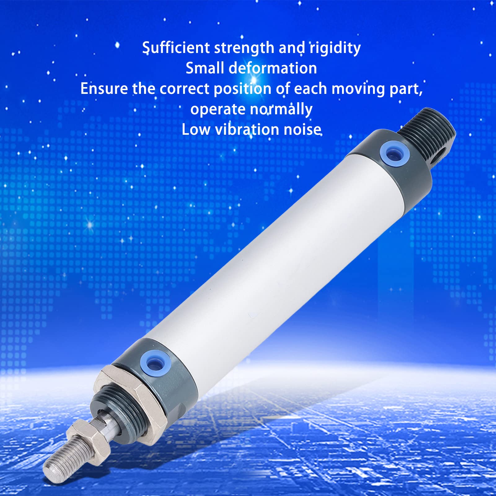 Mini Cylindre Pneumatique Double Effet MAL 32mm Course 75mm – Alliage D’Aluminium G1/8 Robuste Et Fiable