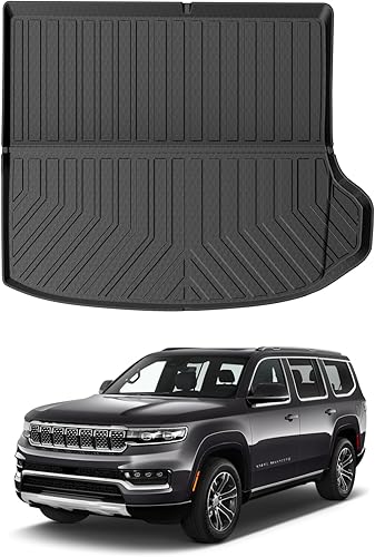 Mixsuper Forro de carga personalizado para Jeep Grand Cherokee 2024 2023 2022, solo para 5 asientos, tapete de carga para todo tipo de clima, forro