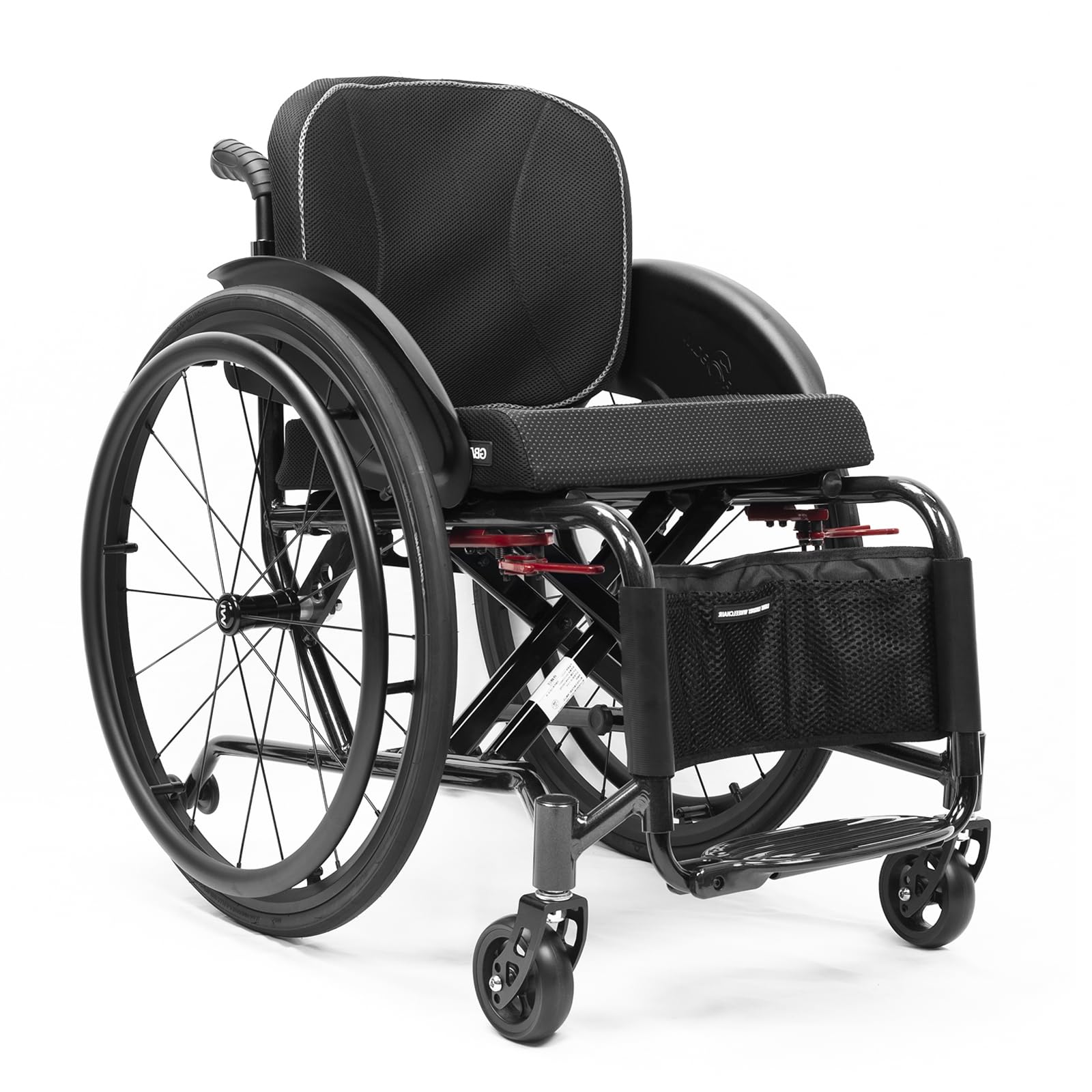 Kxpswge B Sports And Leisure Wheelchair,Wheelchairs Folding Folding Manual Wheelchair, Aluminum Alloy Wheelchair With Handbrakes And Quick Release Rear Wheels, 220Lbs Weight Capacity(Seat Width 40Cm/15.7In,)