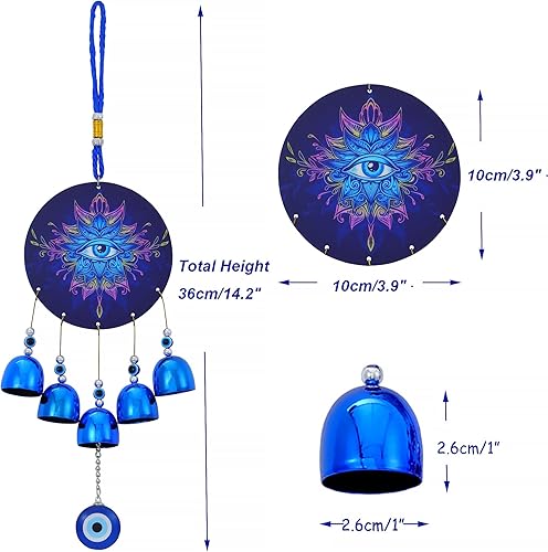 Miniatura 2 de BWINKA Campanillas de viento únicas para decoración colgante de hogar de jardín al aire libre (EYE-SZE98)