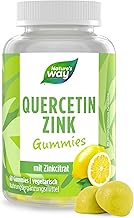 Nature's Way Quercetin Zinc Gummies - Immune System Strengthening with Lemon Flavour - From the Flowers of the Japanese String Tree - 60 x Vegetarian Gummy Bears with Zinc without Artificial Additives