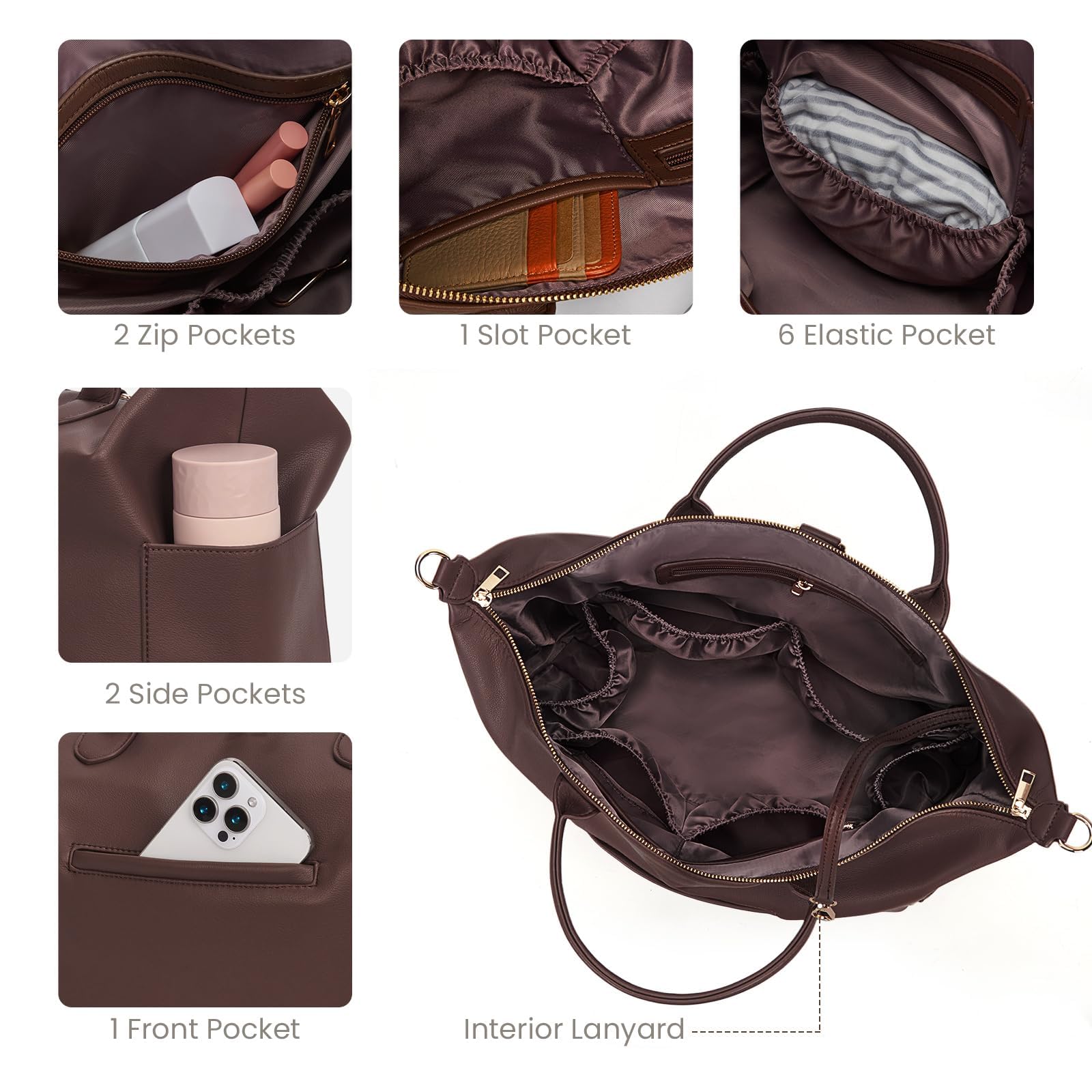 Windeltasche Tote Damen Rucksack Schultertasche vegan Leder
