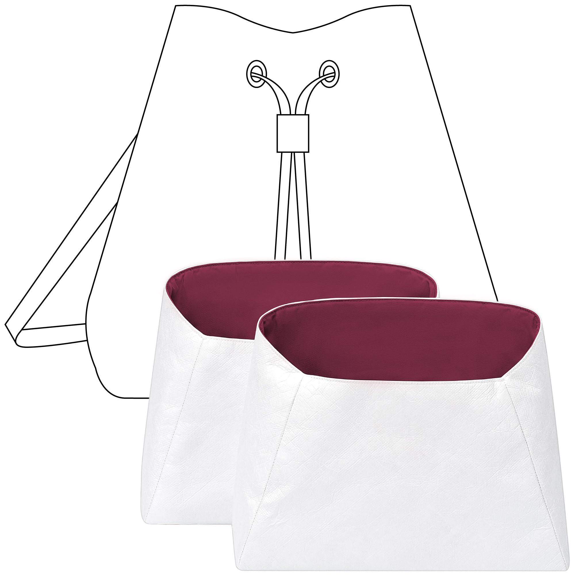 Organiseur de sac pour LV Neonoe MM : l'accessoire idéal prune et imperméable