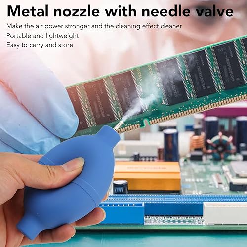 Miniatura 2 de ZJchao Mini bomba de bola para apretar, reloj de plumero de aire, bola sopladora de polvo, bola de goma, flexible y fuerte de aire portátil, bola