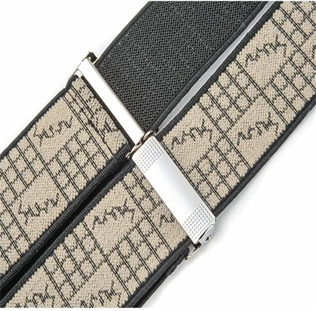 Strap Clip Men's Adult Suspenders Suit Fat Man Retro Y-type Three Trousers