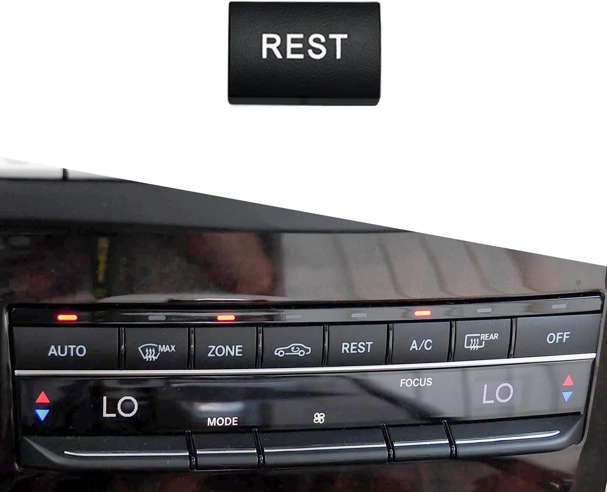 AC Climate Control Button Replacement Compatible with Mercedes Benz E-Class W212 2009-2015 E63 AMG E250 E350 E400 E550 (Model B, 1pc Button B5)