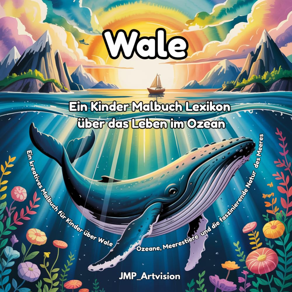 Wale Ein Kinder Malbuch Lexicon über das Leben im Ozean: Ein kreatives Malbuch für Kinder über Wale, Ozeane, Meerestiere und die faszinierende Natur des Meeres