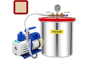 VEVOR Vacuum Chamber 5 Gallon w/ 5 CFM Vacuum Pump