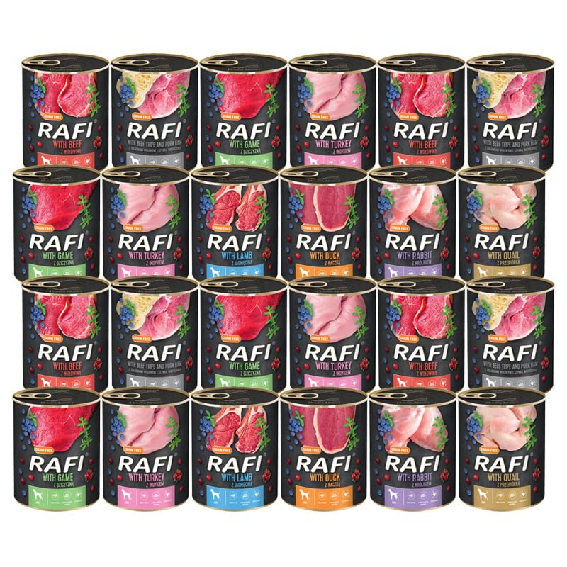 Rafi Mokra karma dla psa mix smaków 24 x 800 g