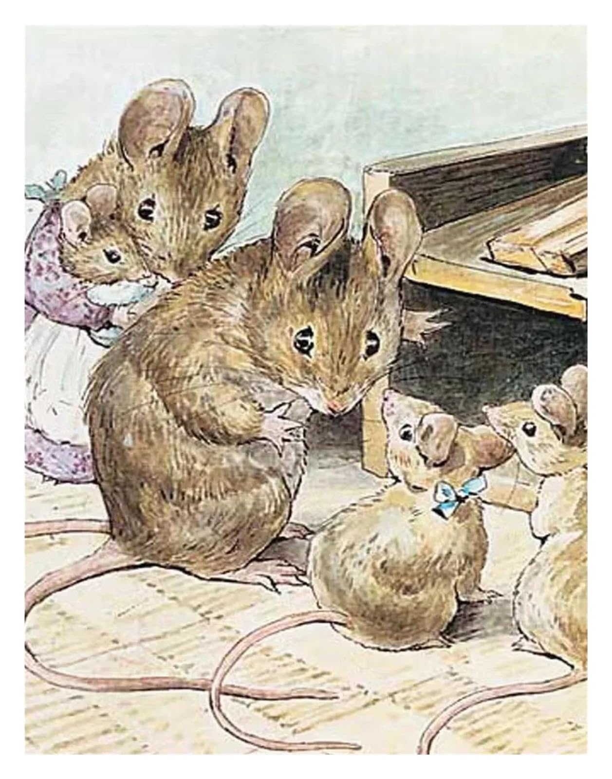 Tableau déco nature écureuil et hérisson pour illuminer une chambre d'enfant