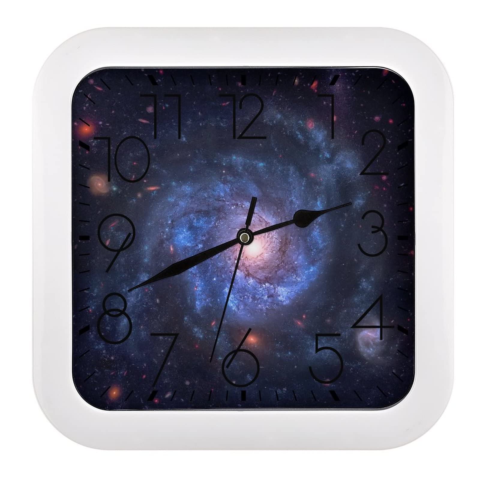 Horloge de salon galaxie bleue pour une décoration murale zen
