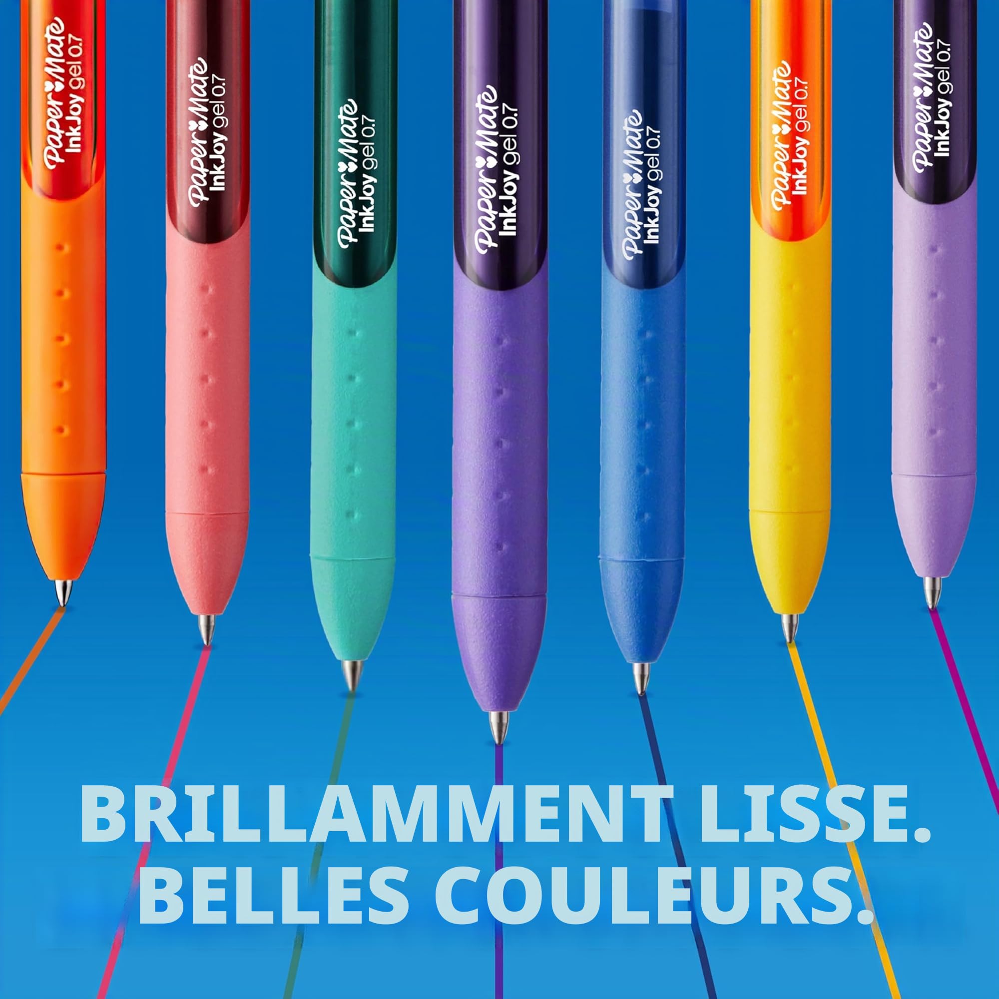 Paper Mate® stylo gel InkJoy® | pointe moyenne | couleurs assorties | lot de 14