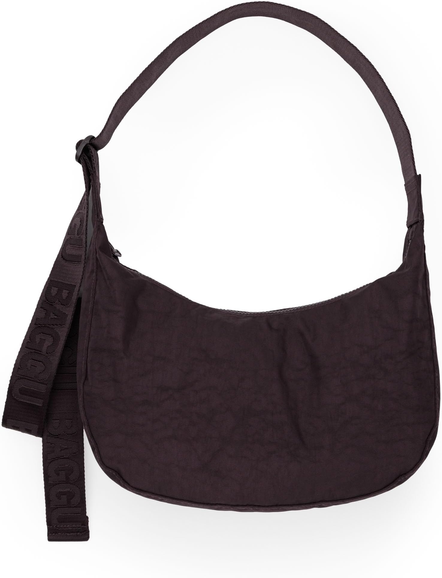 BAGGU Medium Nylon Crescent Bag - Chocolate Plum, Chocolate Plum, Medium Nylon Crescent Bag