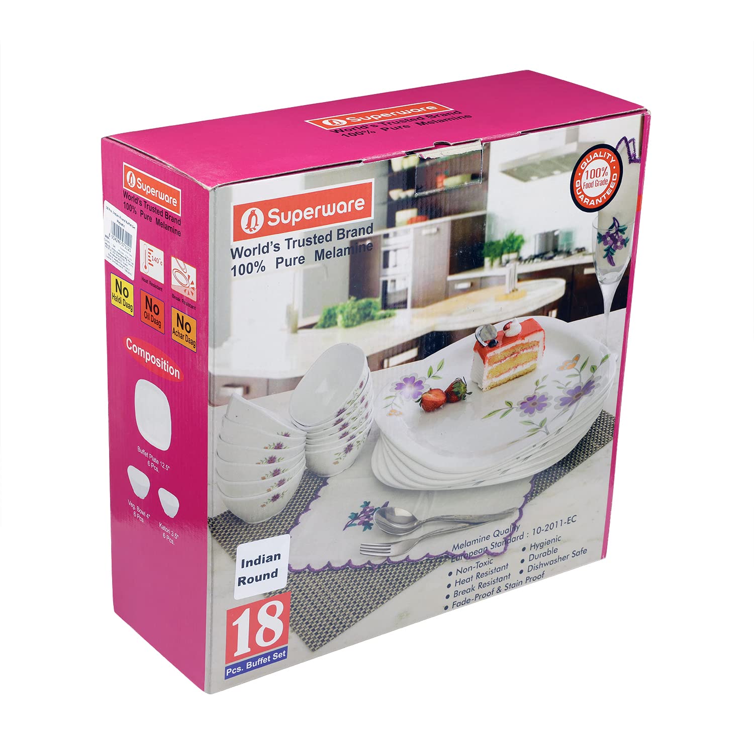 Superware Majestic Melamine Dinner Set - 18 Piece -7 Superware Majestic Melamine Dinner Set - 18 Piece -7