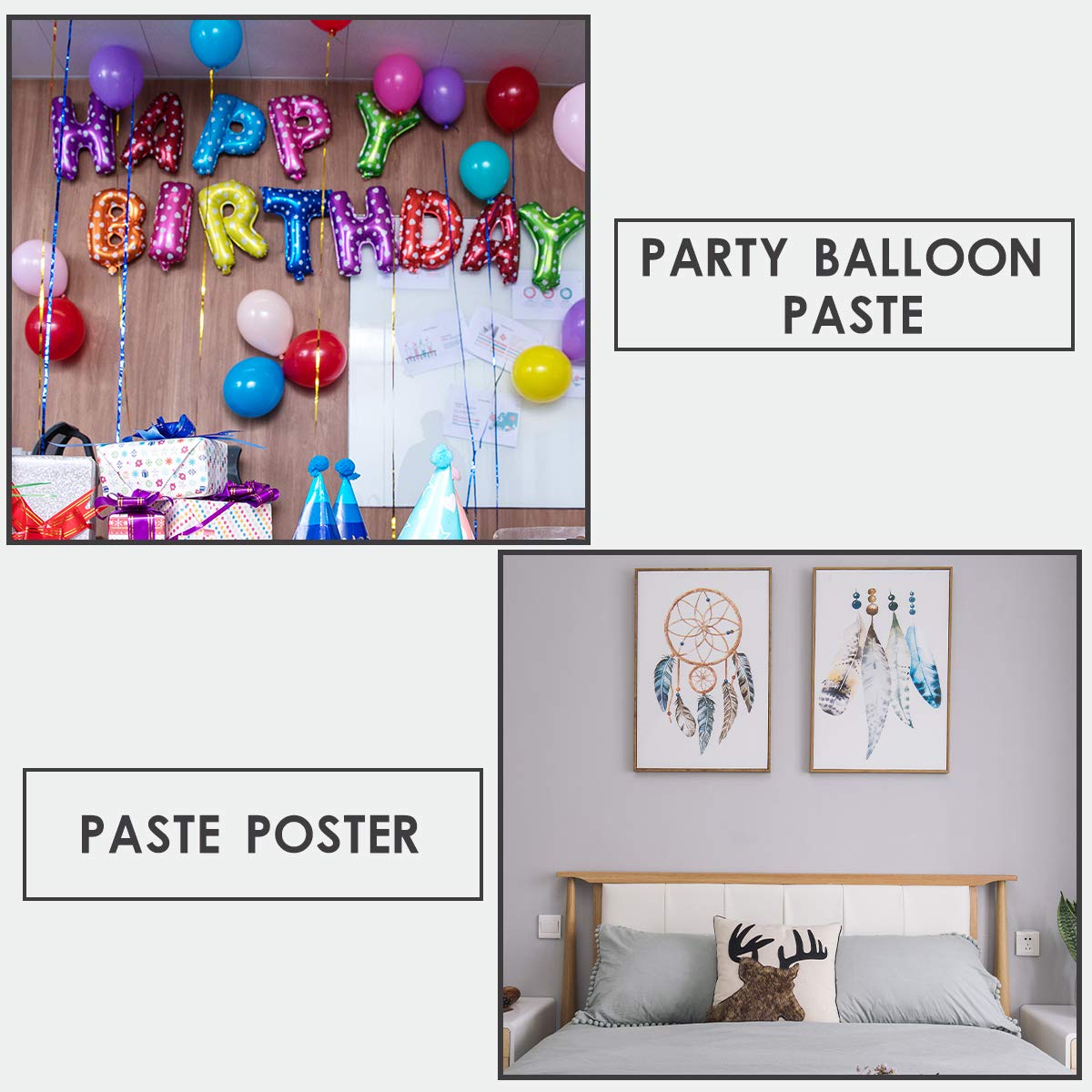 408PCS Removable Adhesive Poster Putty,Non-Toxic Mounting Putty Reusable Wall Safe Tack Putty,Multipurpose Adhesive Mounting Tacky Putty for Hanging Pictures Poster and Museum Art Photography colorful : Office Products