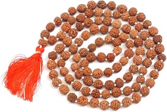 Rudraksha Japa Mala | 8mm Authentic Indian 108 Beads | Hand-Picked Rosary