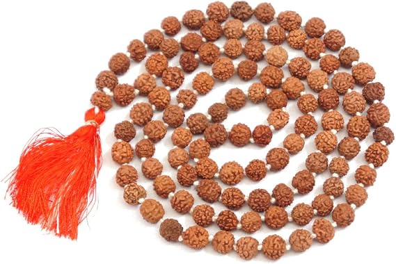 Rudraksha Japa Mala | 8mm Authentic Indian 108 Beads | Hand-Picked Rosary