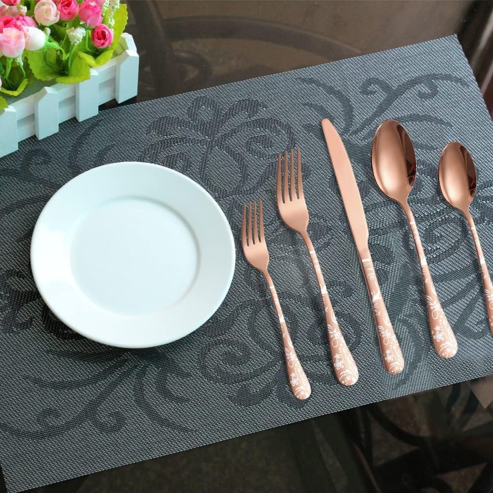 ShilpSukh Rose Gold Steak Knife - Elegant Stainless Steel Blade, Rust-Free & Dishwasher Safe, Perfect for Cutting Meat, Gifting, Stylish Dining, BBQ Nights & Kitchens(2 Pcs) 4