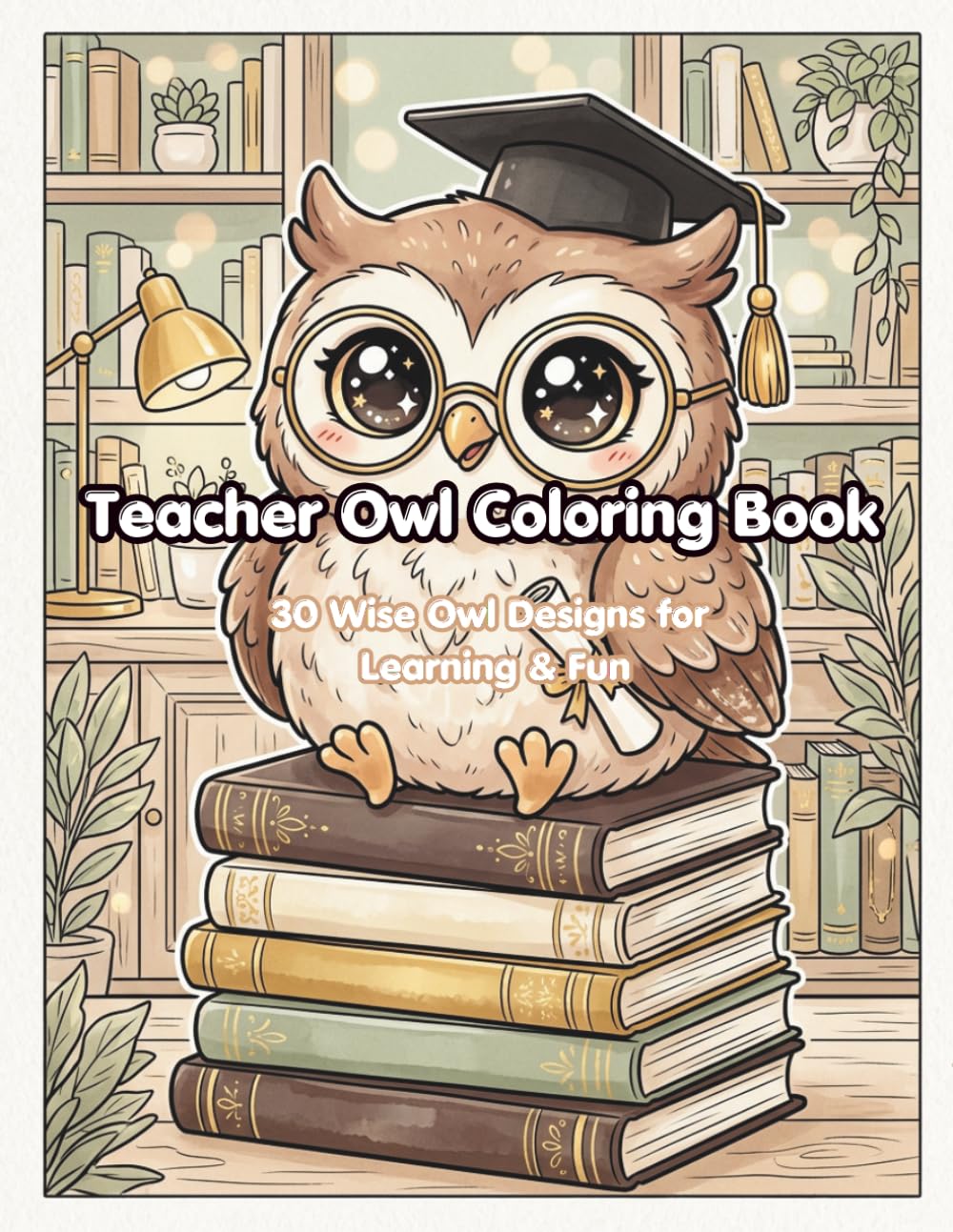 Teacher Owl Coloring Book: 30 Wise Owl Designs for Learning & Fun