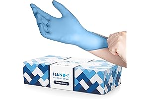 Hand-E Touch Blue Nitrile Exam Gloves, X-Small