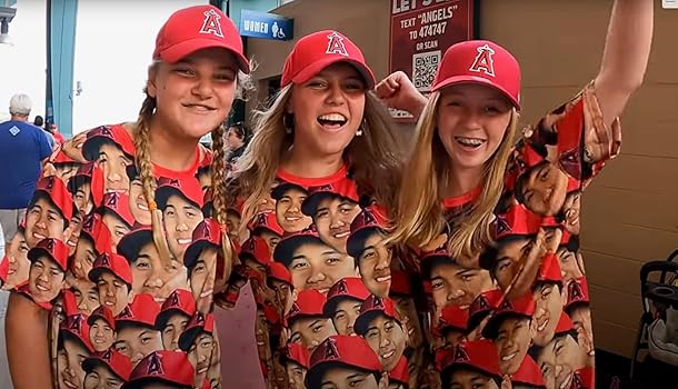 Amazon.co.jp: 大谷翔平選手 MVP 顔だらけTシャツ XL 非売品