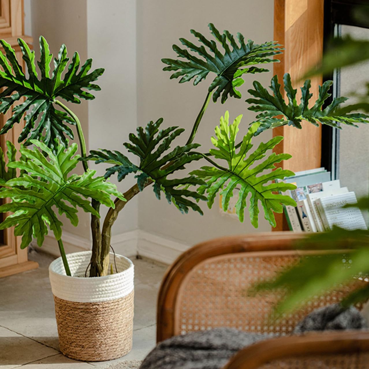 Amazon｜HGJH 人工観葉植物 フェイクグリーン 150cm 大型 人工植物 造