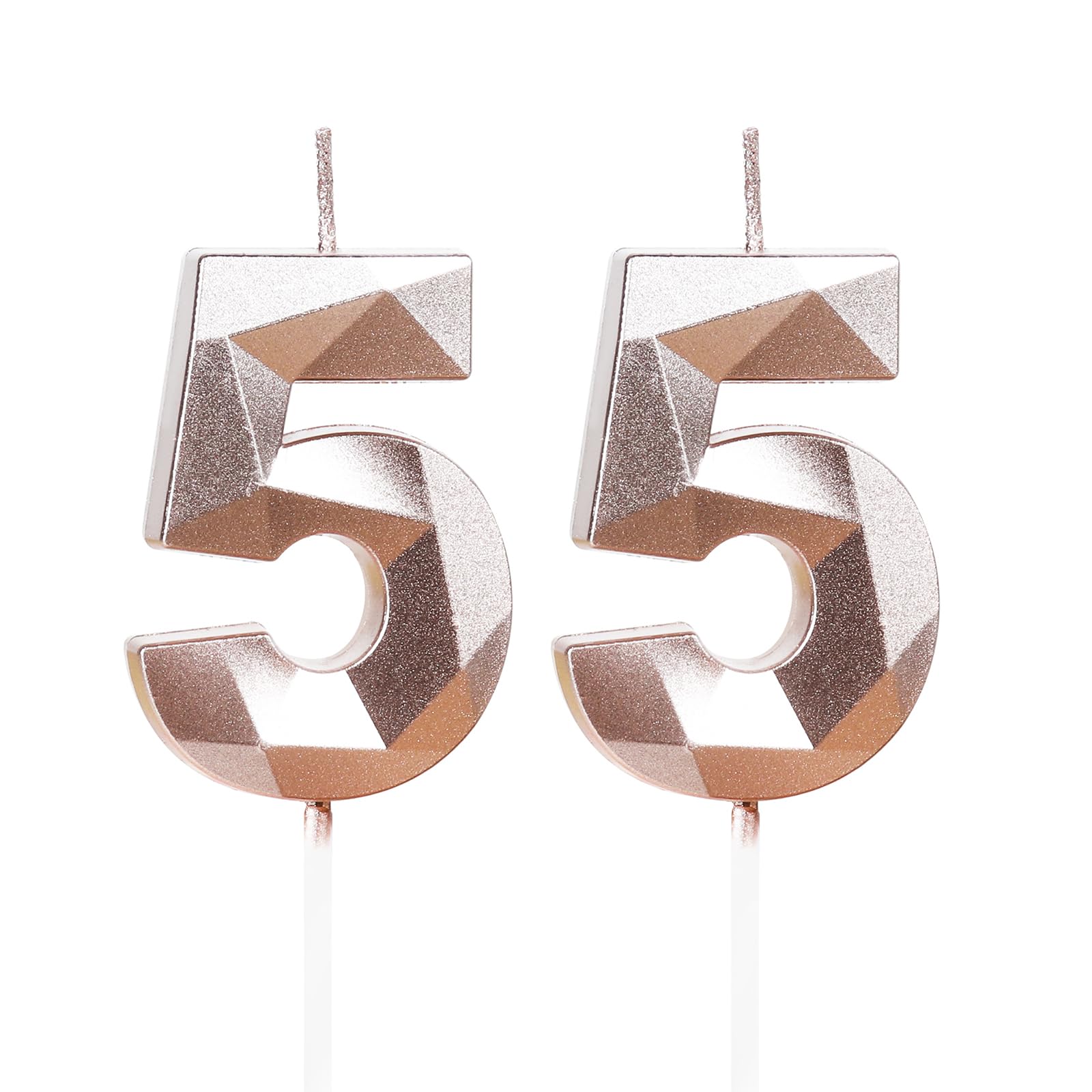 Yiran 50th Birthday Candles, Gold Number 50 Happy Birthday Candles, Cake Topper Decorations for Birthday Party, Wedding Anniversary Celebration Supply — view 213