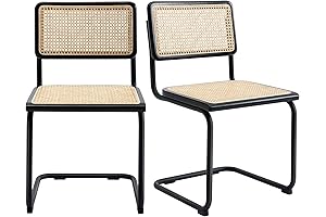 Charming Black and Rattan Dining Chairs: A Touch of Elegance for Your Dining Room