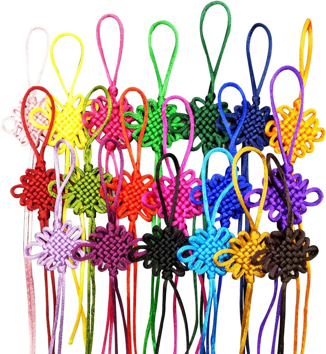 Amazon.com: DoitYos 50 Pieces Red Chinese Knot Fortune Tassel, 7.9 Inch ...