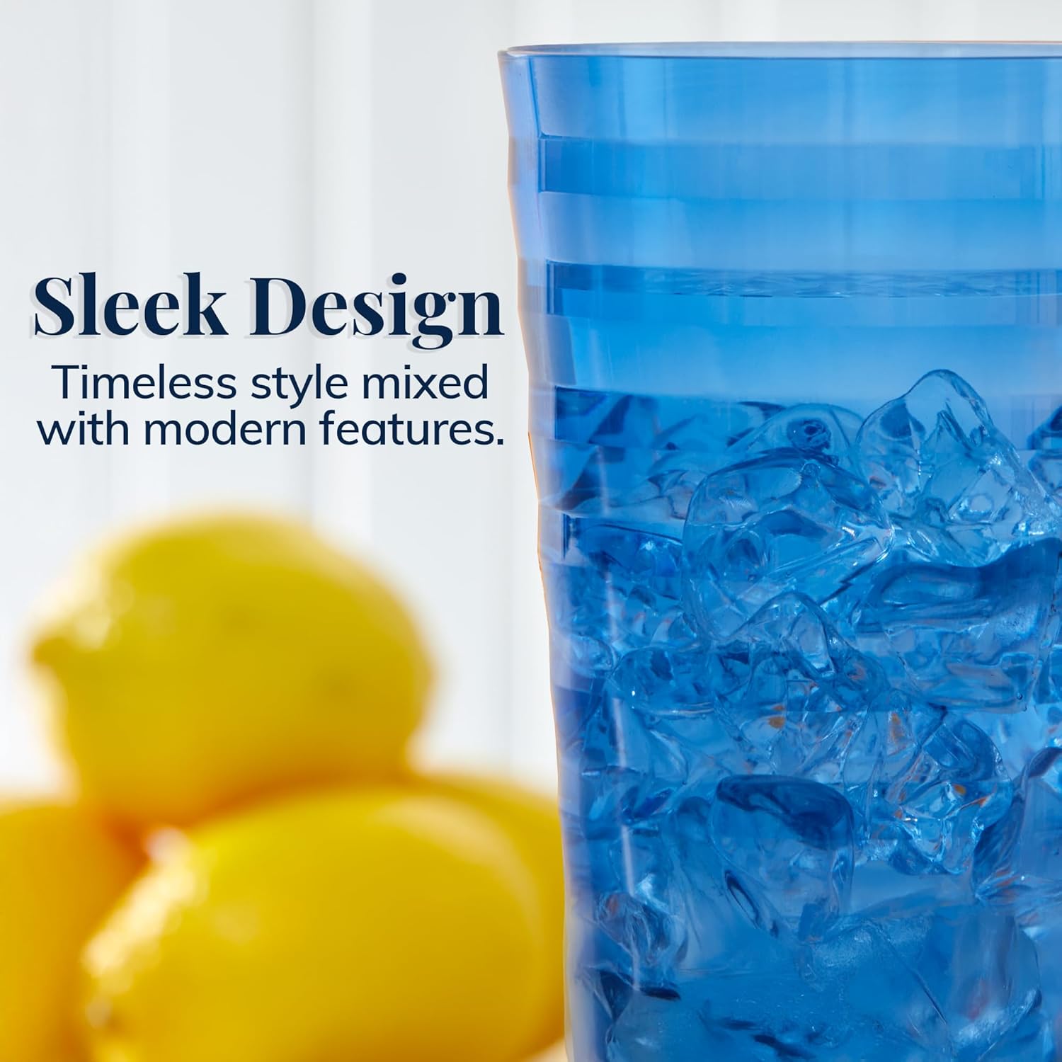 US Acrylic Splash [Set of 16] 18 ounce Plastic Stackable Water Tumblers in Jewel Tone Colors Value Set of Drinking Cups, Reusable, BPA-free, Made in the USA, Top-rack Dishwasher Safe - Image 6